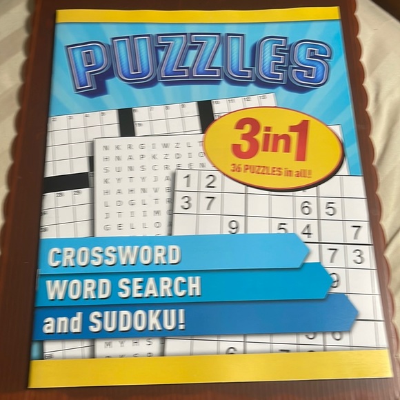 CROSSWORD WORD SEARCH and SUDOKU 3 in 1 - Picture 1 of 4